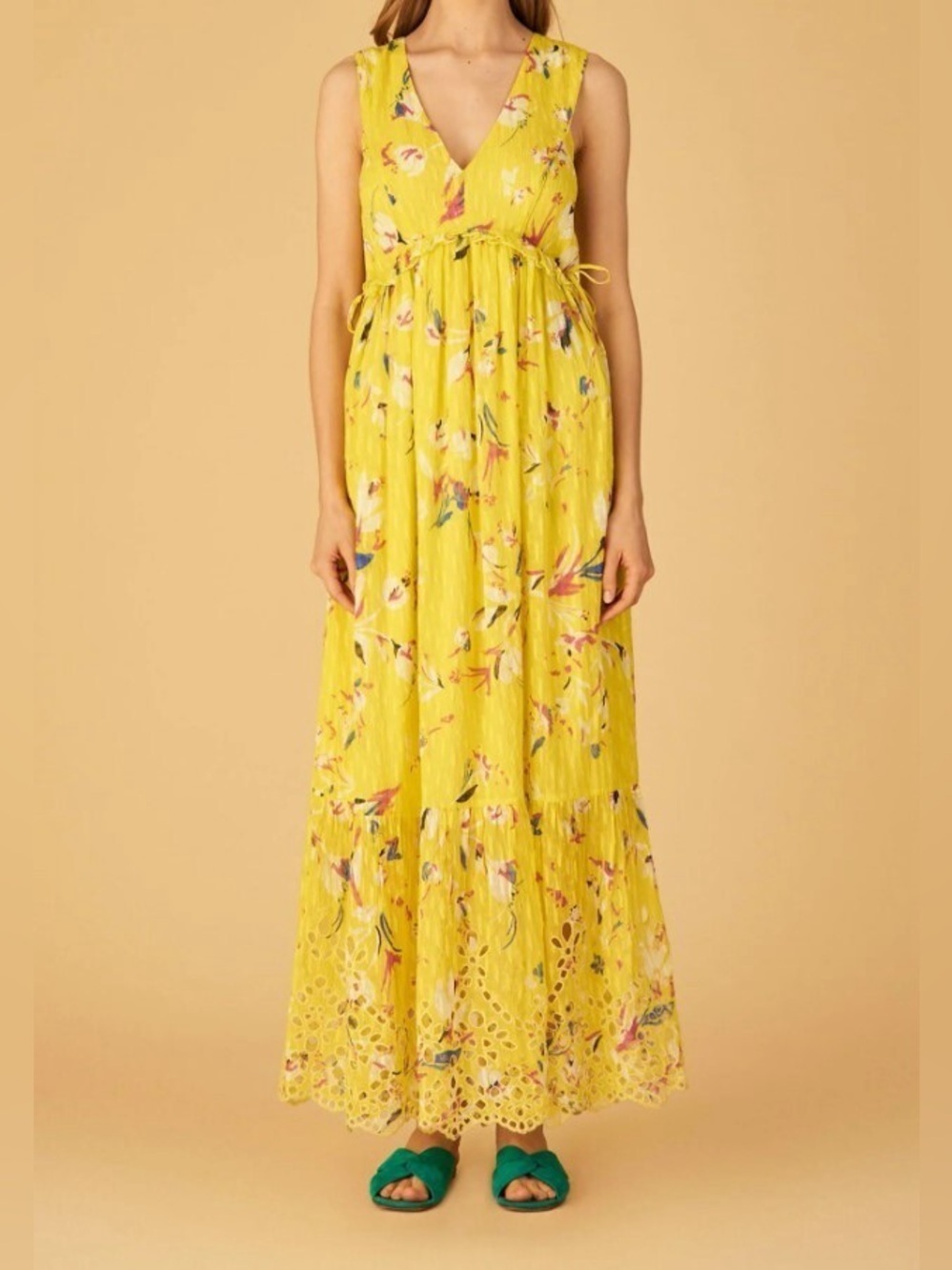 Tanya Taylor Catalina Silk Maxi Dress